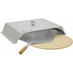 Bbq-toro - Set de la rehousse de pizza en acier inoxydable pour grill à gaz 56 x 39 cm Pierre à pizza et pelle