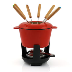 BBQ-Toro AB974671 service à fondue 1 L Noir, Rouge 6 personne(s)