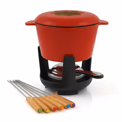 BBQ-Toro AB974671 service à fondue 1 L Noir, Rouge 6 personne(s)