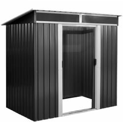Remise à outils avec porte coulissante (l) 238 x (p) 132 x (h) 180 cm - Zelsius