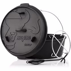 BBQ-Toro 12 QT Premium Dutch Oven - DO12PX Le Dutch Oven est une casserole traditionnelle lourde en fonte et un couvercle par ...