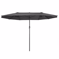 Zelsius Parasol | parasol double avec manivelle | 460x270 cm | parapluie de marché | pour balcon et jardin Le parapluie de ma ...