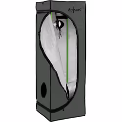 Zelsius Tente de culture MyHomeGrow | 40 x 40 x 120 cm, gris Un peu de verdure dans votre quotidien ! La culture de plante à ...