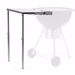 BBQ-Toro Table latérale en acier inoxydable pour bouilloire grill Ø 57 cm Tout le monde le sait, d´une main le couvercle et d ...
