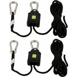 Zelsius - Rope Ratchet (2 pièces) chargeable jusqu'à 68 kg par paire Cordes à cliquet avec 4 mousquetons pour lampes réflecteurs ventilateurs plantes
