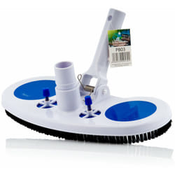Brosse de piscine avec valves de pression rectangulaire Nettoyeur de fond de piscine pour tuyau ø 32 / 38 mm - Zelsius