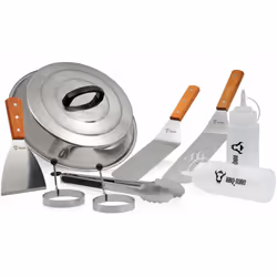 BBQ-Toro Set d´accessoires pour plancha de barbecue en acier inoxydable (9 pièces) Le Set Plancha de BBQ-Toro se compose d´un ...