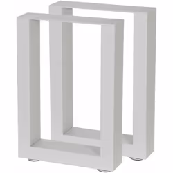 Zelsius Chemins de table en métal (2 pièces) | 30 x 43 cm | gris | Pieds de table de style industriel L´accroche-regard dans ...