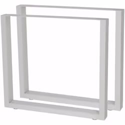 Zelsius Chemins de table en métal (2 pièces) | 64 x 40 cm | gris clair | Pieds de table de style industriel L´accroche-regard ...