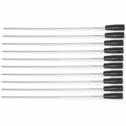 BBQ-Toro brochettes pour barbecue en acier inoxydable (10 pièces) | 54 cm brochettes de rechange pour tournebroche Le set de ...