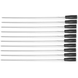 Bbq-toro - brochettes pour barbecue en acier inoxydable (10 pièces) 54 cm brochettes de rechange pour tournebroche