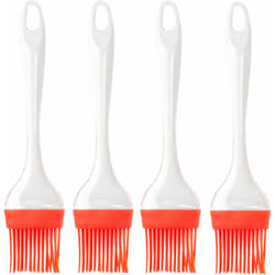BBQ-Toro Pinceau cuisine en silicone (4 pièces) 21 cm résistant à la chaleur pinceau pâtisserie pour l'huile