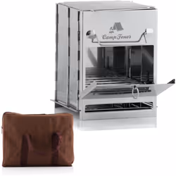 CampFeuer Barbecue pliable en acier inoxydable | 22 x 20,5 x 27 cm | Outdoor Camping Barbecue pliable Le barbecue pliant est ...