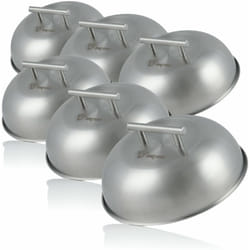 Bbq-toro - Cloche chauffante en acier inoxydable (6 pièces) ø 23 cm Dôme pour hamburger
