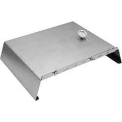 BBQ-Toro Support à pizza réglable en acier inoxydable avec thermomètre 48,5 - 79 x 42 x 12,3 cm Pizza Cover