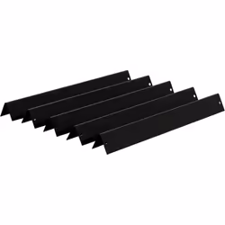 BBQ-Toro set de diffuseurs de flamme émaillés en porcelaine (5 pièces) | 38,9 x 6,6 cm | Rails d´arôme pour barbecue à gaz Le ...