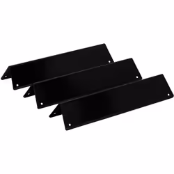 BBQ-Toro set de répartiteurs de flamme émaillés en porcelaine (3 pièces) | 38,8 x 8,7 cm | Rails d´arôme pour barbecue à gaz  ...