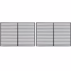 BBQ-Toro grille de cuisson en métal (2 pièces) | 45 x 30,5 x 1 cm chacune | convient au BBQ-Toro Pelletsmoker PG2 Qu´il s´agi ...