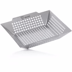 BBQ-Toro Panier de barbecue en acier inoxydable | 30 x 30 x 5,5 cm | Plateau de cuisson pour barbecue à gaz, poêle à griller ...