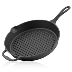Bbq-toro - Poêle à frire en fonte ø 34 cm Poêle à braiser Poêle à griller Poêle à servir