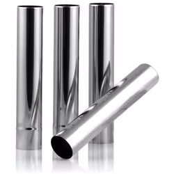 CampFeuer Tubes de poêle en acier inoxydable 4 pièces Ø 6 cm, longueur 32,5 cm, pour four à gaz, four de tente ZO2, ZO3, ZO4 ...