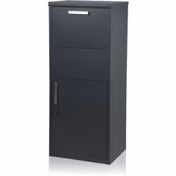 Boîte à lettres pour colis Zelsius Jupiter | acier revêtu par poudre | RAL7016 anthracite avec antivol Vous ne voulez plus al ...