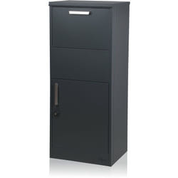 Zelsius - Boîte à lettres pour colis Jupiter acier revêtu par poudre RAL7016 anthracite avec antivol