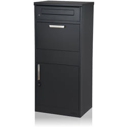 Zelsius - Boîte à lettres pour colis Neptun acier revêtu par poudre RAL7016 anthracite avec antivol