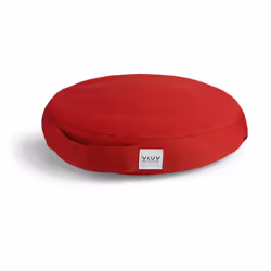 VLUV Leiv, Coussin de chaise, Universel, Polyester, Silicone, Rouge, Rond, 200 kg