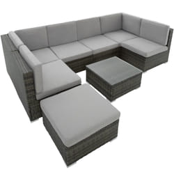 TecTake 402698 ensemble de meubles de jardin Gris