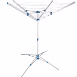 Étendoir à linge avec pied en aluminium  gris