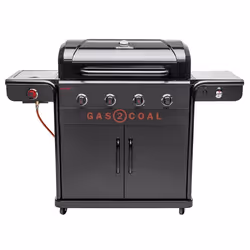 Barbecue gaz et charbon CHAR-BROIL Gas2Coal 440 Édition Spéciale avec Plancha