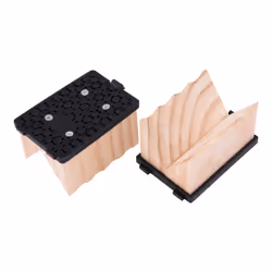 Char-Broil 140041, Tête de brosse de remplacement, Bois, Bois, 100 mm, 70 mm