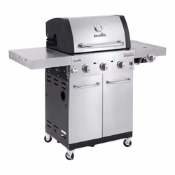 Char-Broil Professional PRO S 3 Grill Chariot Gaz Noir, Acier inoxydable 10570 W
