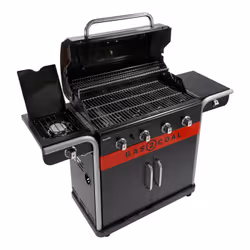 Char-Broil Gas2Coal 2.0 4B Grill Chariot Charbon + gaz naturel Noir, Acier inoxydable, Rouge - Vue supplémentaire 4