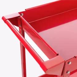 Arebos Servante d'atelier avec 2 compartiments 2 pièces rouge
