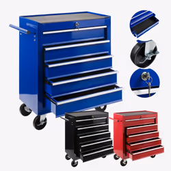 Arebos Servante à outils - 5 compartiments