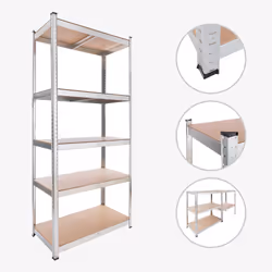 Arebos Etagère lourde 180x75x30cm 350kg