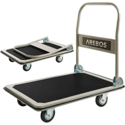 Pliable Chariot à Plate-Forme Chariot de Transport Manuel 300 kg - Arebos