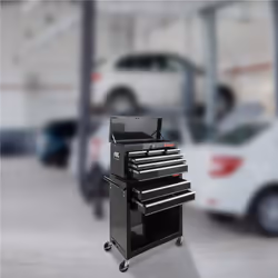 Arebos 4260551586712 chariot de service Noir