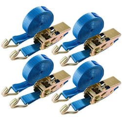 AREBOS 4X Sangle dArrimage  6m x 25mm  800 daN  en Deux Parties