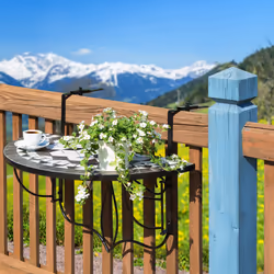 TecTake 402767 table de jardin Noir, Blanc