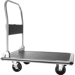 Chariot à plateforme Poignée pliable avec compartiment de rangement