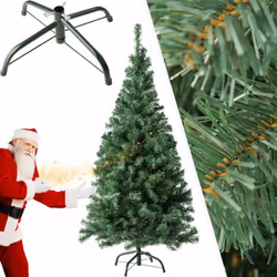 Ce sapin de Noël artificiel de tectake, d'un vert classique, est le complément idéal pour votre fête de Noël. La finition dét ...