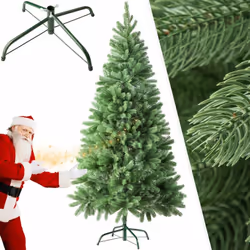 Avec le sapin de Noël artificiel avec aiguilles et branches moulées par injection de tectake, l'ambiance de Noël s'installe c ...