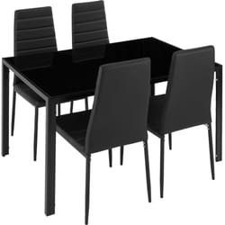 TecTake 402837 Ensemble de meubles de salle à manger Noir