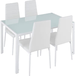 TecTake 402838 Ensemble de meubles de salle à manger Blanc