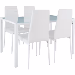 TecTake 402838 Ensemble de meubles de salle à manger Blanc