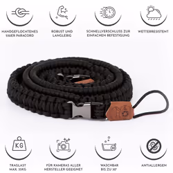 C-Rope The Traveler sangle Caméra Numérique Nylon Noir