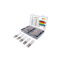 Quadrios - résistance assortiment de 400 pièces à couche de carbone-résistances 0,5 w bedrahtet 1 ohm 1 carbone boîte de 20 stan
